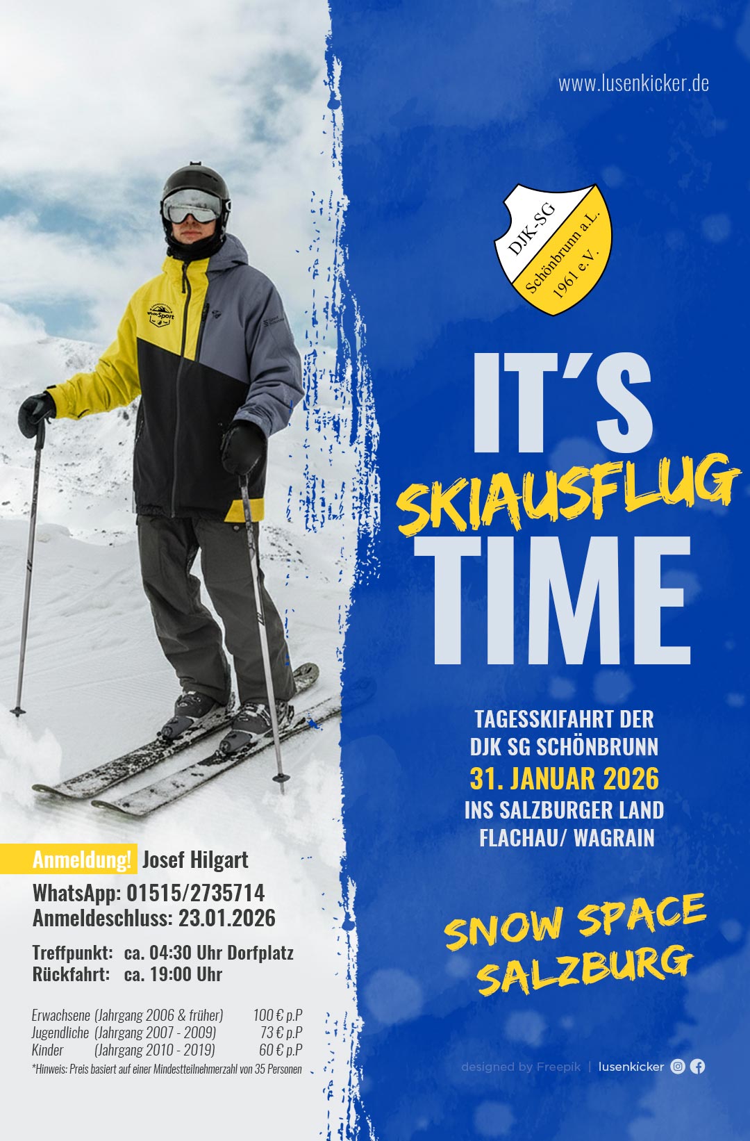 Skiausflug 31. Januar 2026